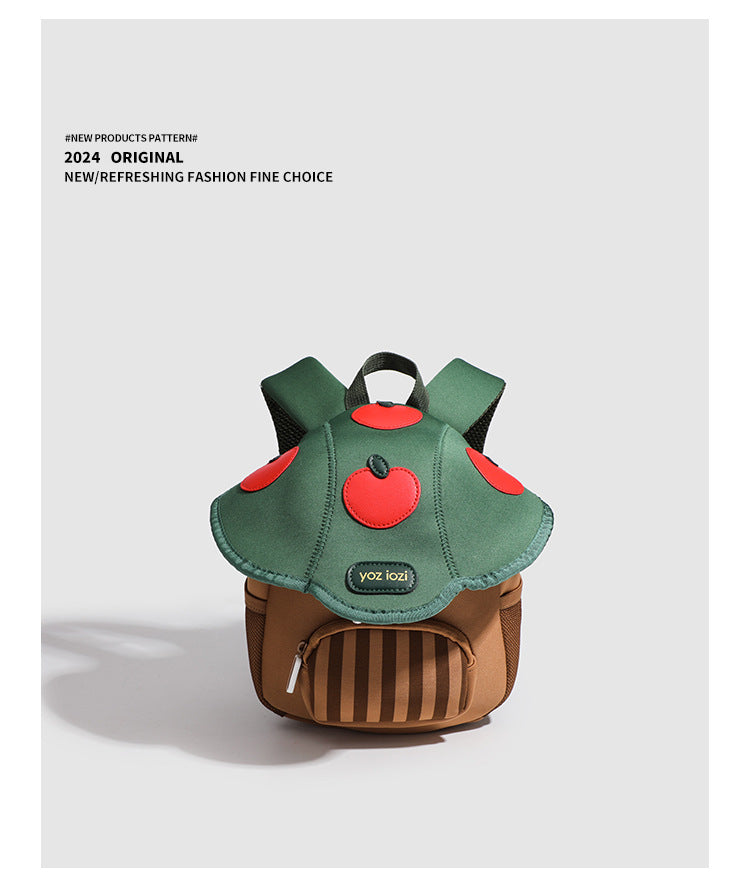 Children Cute Backpack Boys Girls Mushroom Style Schoolbag Kindergarten Preschool Baby Bag Kids Casual Soft Shoulders Pack