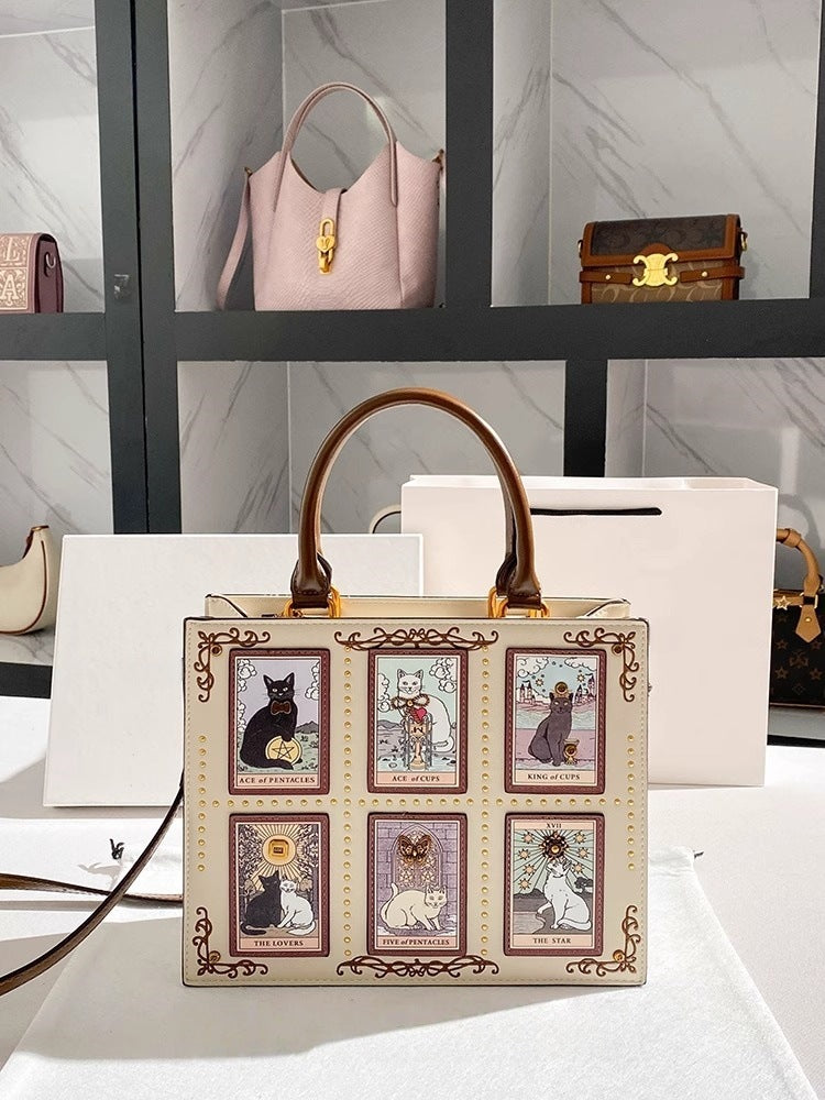 New Cat Elf Handbag Tote Bag, Stylish and Versatile Women's Crossbody Bag/Shoulder Bag