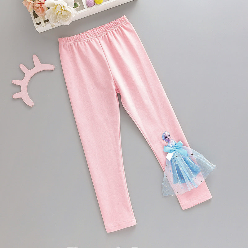 Elsa Girls' Leggings, Autumn Style, Girls' Outerwear