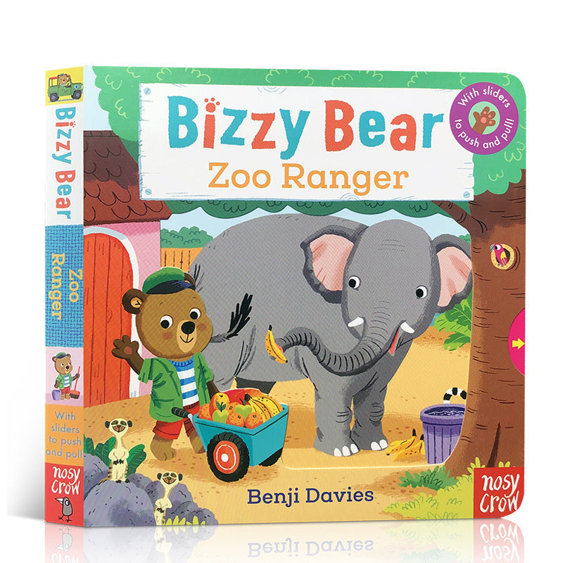 Bizzy Bear Busy Little Bear Picture Book Early Education Sing Along with Me Push-Pull Book Little Bear Is Very Busy