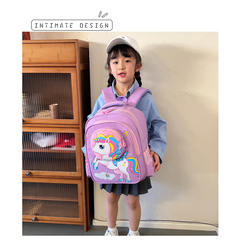 2024 New Sanrio Kuromi Cute Student School Bag Cartoon 3d Stereo Kindergarten Backpack Children's Travel Bag Gift