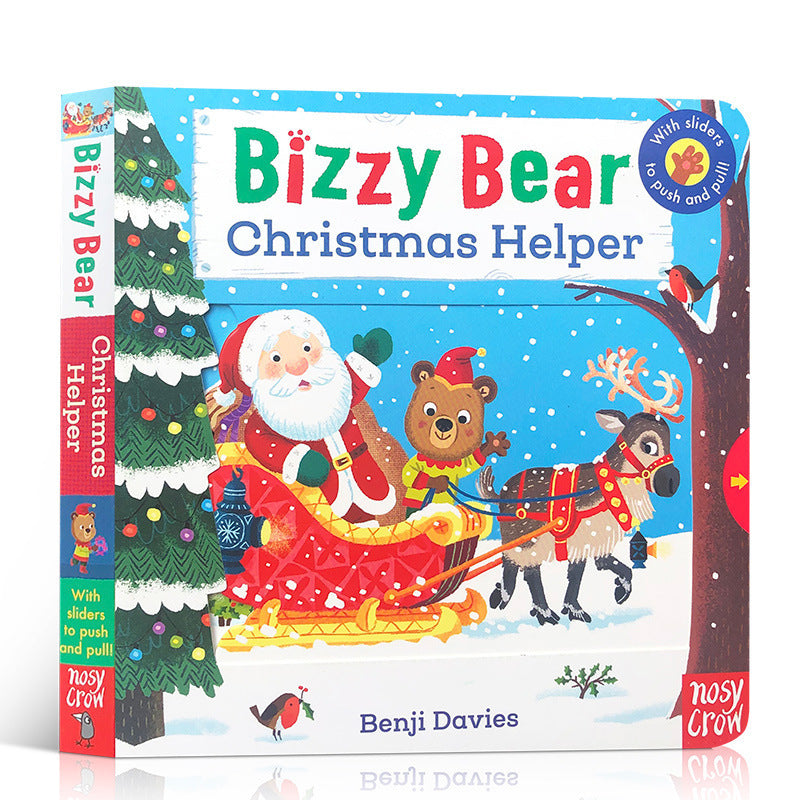 Bizzy Bear Busy Little Bear Picture Book Early Education Sing Along with Me Push-Pull Book Little Bear Is Very Busy
