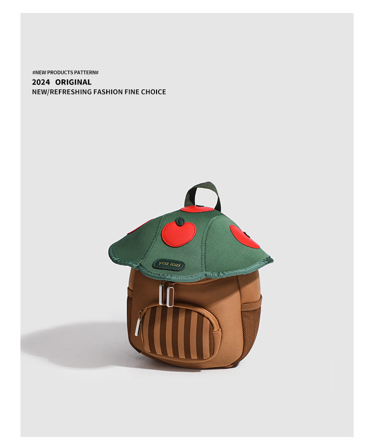 Children Cute Backpack Boys Girls Mushroom Style Schoolbag Kindergarten Preschool Baby Bag Kids Casual Soft Shoulders Pack