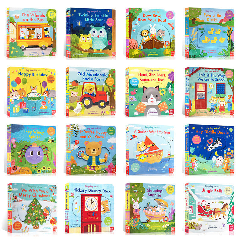 Bizzy Bear Busy Little Bear Picture Book Early Education Sing Along with Me Push-Pull Book Little Bear Is Very Busy
