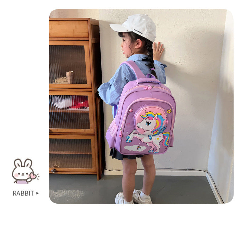 2024 New Sanrio Kuromi Cute Student School Bag Cartoon 3d Stereo Kindergarten Backpack Children's Travel Bag Gift