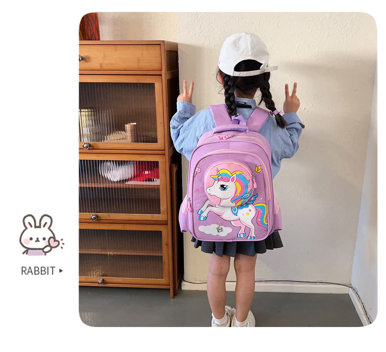2024 New Sanrio Kuromi Cute Student School Bag Cartoon 3d Stereo Kindergarten Backpack Children's Travel Bag Gift