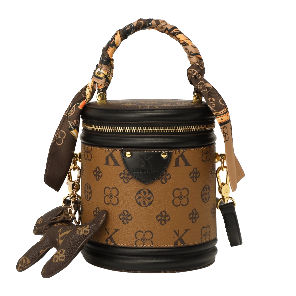 Hong Kong genuine leather bucket bag for women