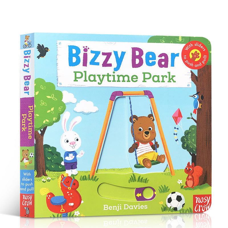 Bizzy Bear Busy Little Bear Picture Book Early Education Sing Along with Me Push-Pull Book Little Bear Is Very Busy