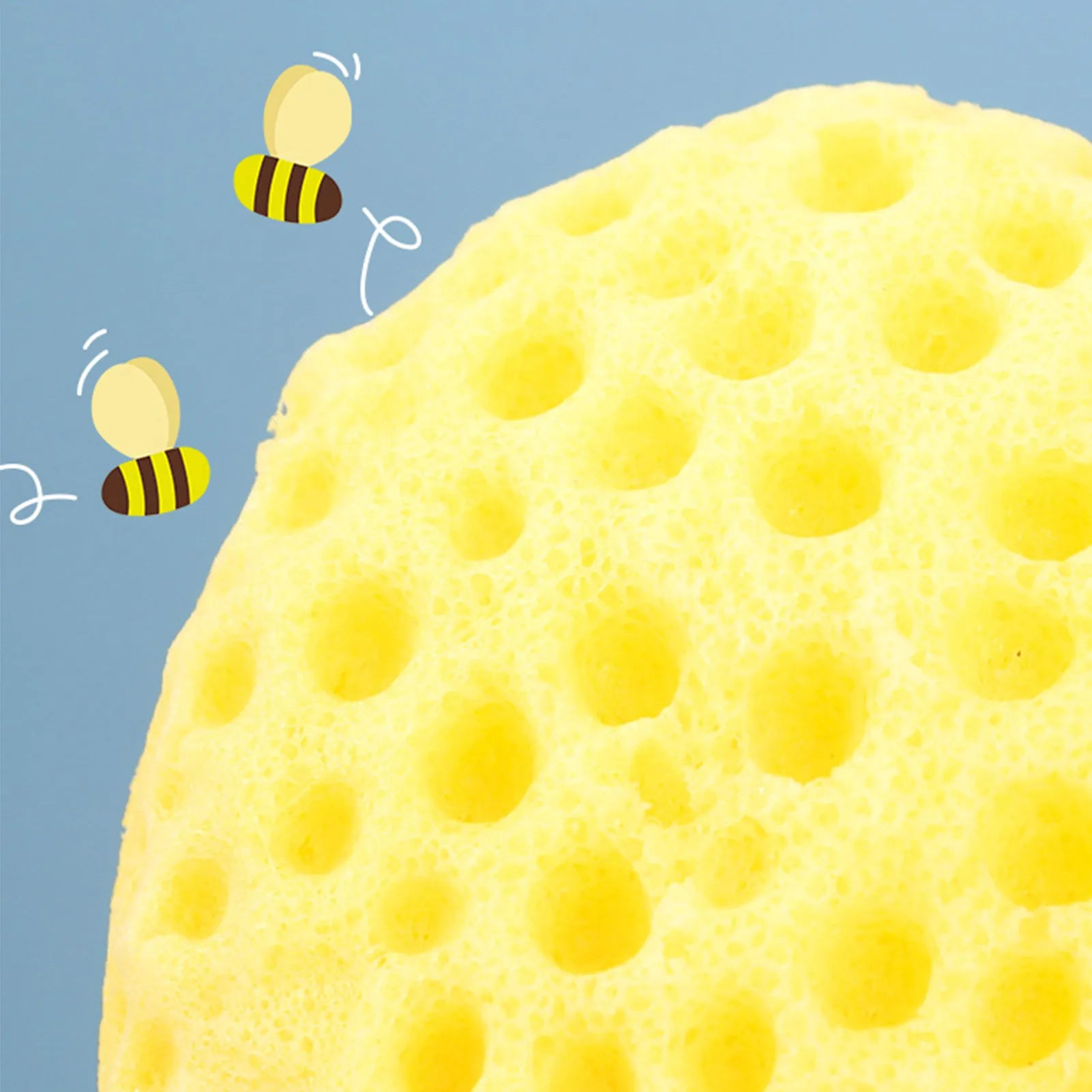 Super Soft Sponge Bath Ball Scrubber Baby Kids Bath Sponge Easy to Clean and Dry for All Kinds of Skin Body Cleaning