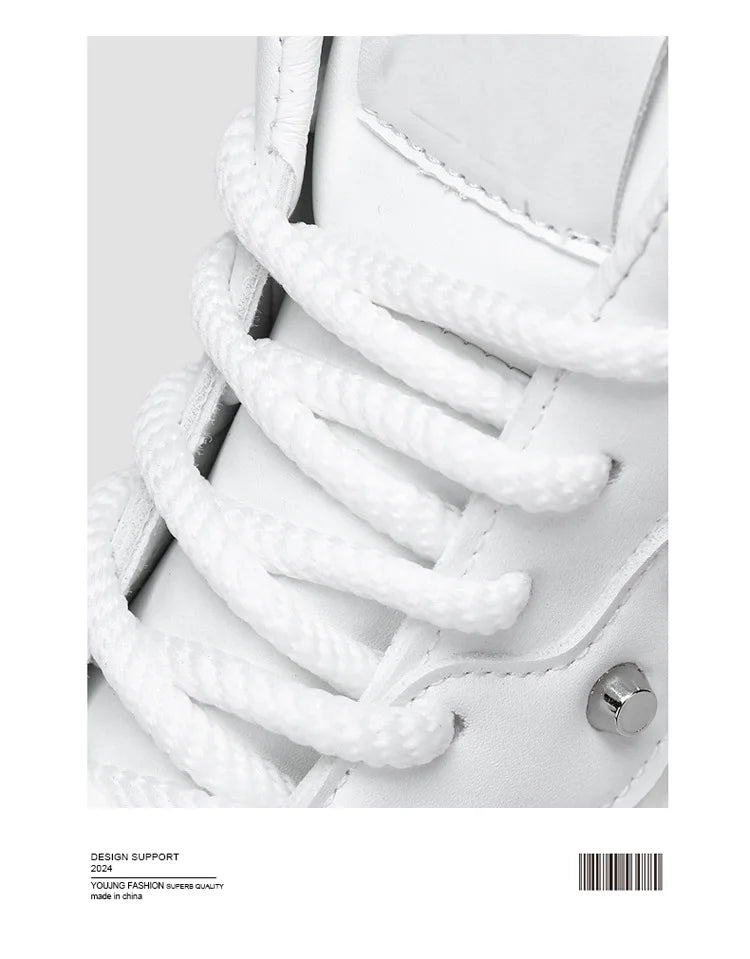 Shoes for Men High Quality Platform Sneaker Fashion High-top Leather Sports Men Shoes Thick-soled Casual Shoes Zapatillas Hombre
