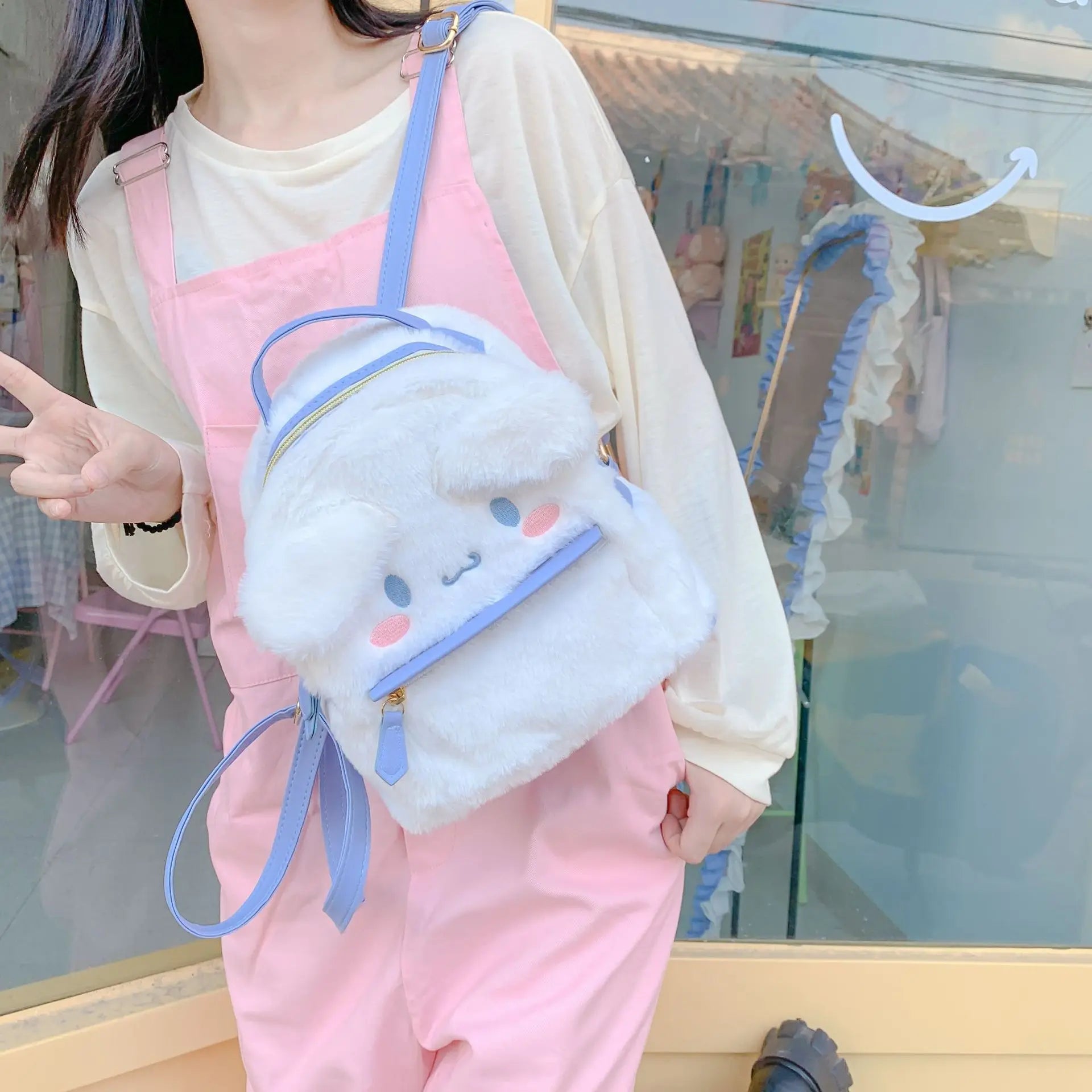 Kawaii My Melody Cinnamoroll Anime Schoolbags Cute Cartoon Backpacks Fashion Satchel Women's Bagpacks Christmas Gifts For Girls