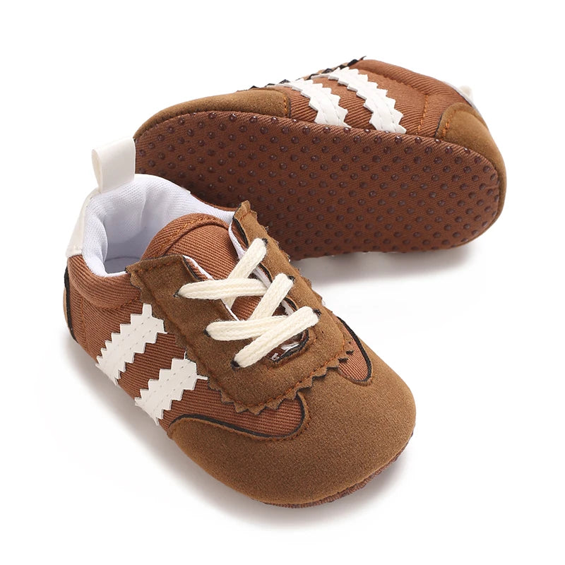 Hot Selling Baby Casual Sports Shoes Spring and Autumn Girls and Boys High Quality PVC Sole Anti Slip Prewalker Shoes