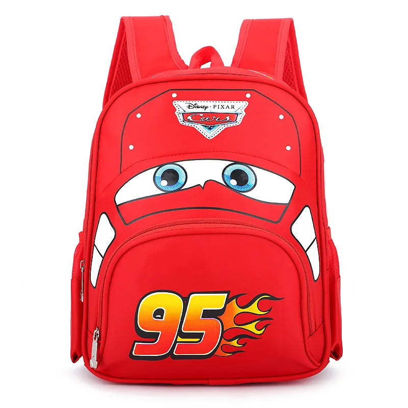Cartoon Disney Cars 95 Series Kindergarten Safety Schoolbag 3D Car Shape Large Capacity Backpack Boys And Girls Surprise Gifts