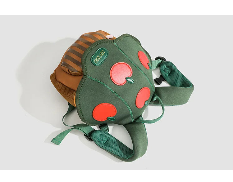 Mini cute bump color mushroom backpack kindergarten cute baby children double-shoulder cartoon schoolbag