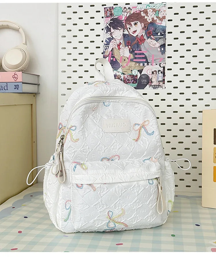 2025 Minimalist College Backpack - Large Capacity Laptop Bag, Waterproof Nylon School Bag with Padded Straps for Teens Ages