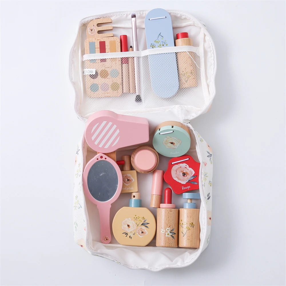 Silicone Baby Makeup Toys Set Simulation Pretend Cosmetics Toys Girls Playing House Game Children Early Education Montessori Toy