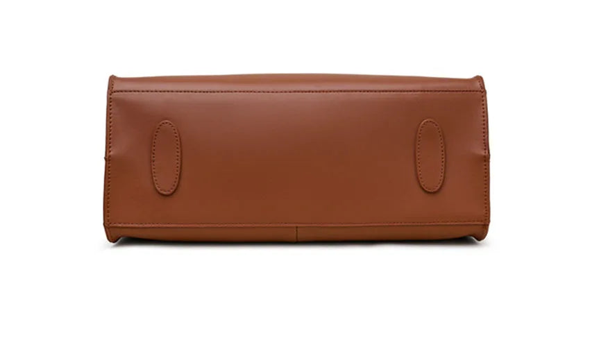 Leather women's bag, light luxury new tote bag, large capacity casual shoulder bag, crossbody bag, luxurious handbag