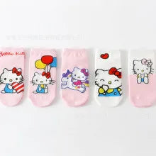 Kuromi Melody Anime Girl Leggings Sanrio Spring Autumn New Kawaii Cartoon Kid Outer Mesh Skirt Skin Friendly Comfort Casual Soft