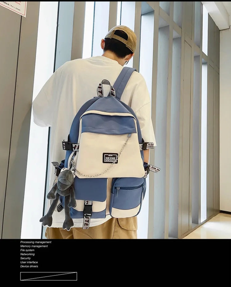 2025 Fashion Schoolbag Female Student Backpack Large Capacity Fashion Boy Backpack Computer Bag Femal School Backpack Travel Bag