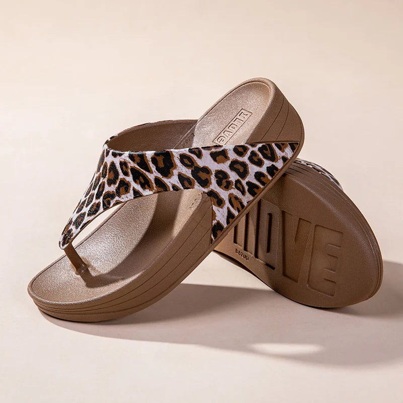 Ladies Large Size Summer Casual Sandals 2025 New Sle Thong Slippers Beachwear Anti-Slip Soft Bot Flip Flops
