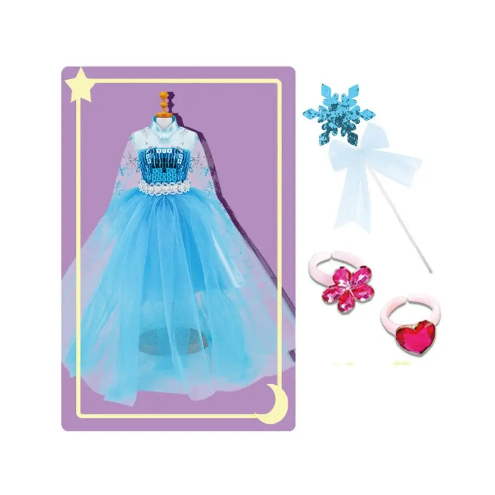 Intellectually Beneficial Clothing Design Handmade Material Bag Early Education Handcrafts Princess's Dress Material Set Cartoon
