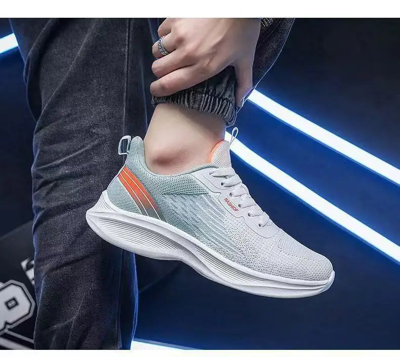Men's Running Shoes 2025 Spring Lightweight Breathable Mesh Upgraded Version Soft Bottom Casual Sport Sneakers