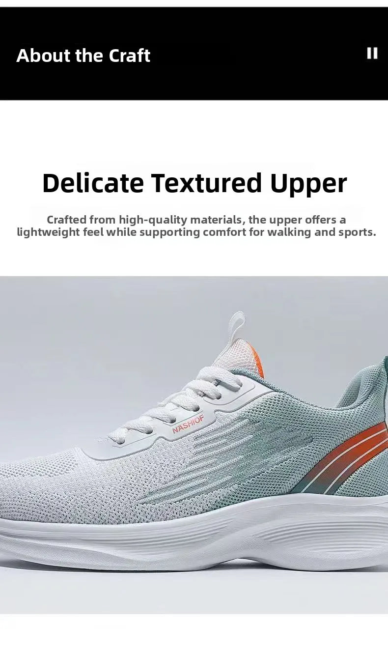 Men's Running Shoes 2025 Spring Lightweight Breathable Mesh Upgraded Version Soft Bottom Casual Sport Sneakers