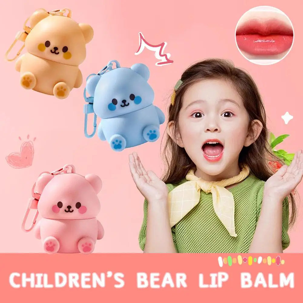Children's Little Bear Lip Balm Moisturizing Anti-cracking Anti-peeling Baby Lip Balm Gentle Non Irritating Lip Skincare