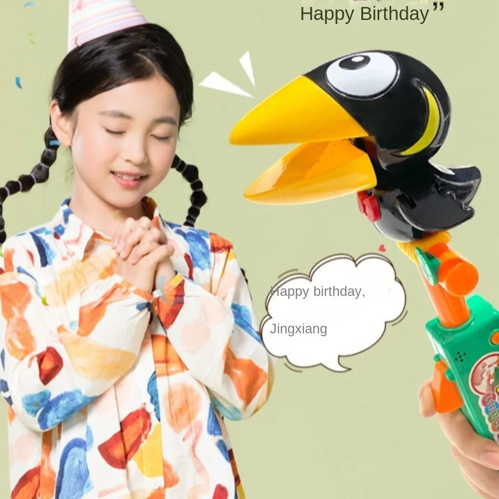 Educational Talking Record Electric Talking Parrot Repeats Imitate Speaking Birds Animal Funny Recording Talking Toys Baby