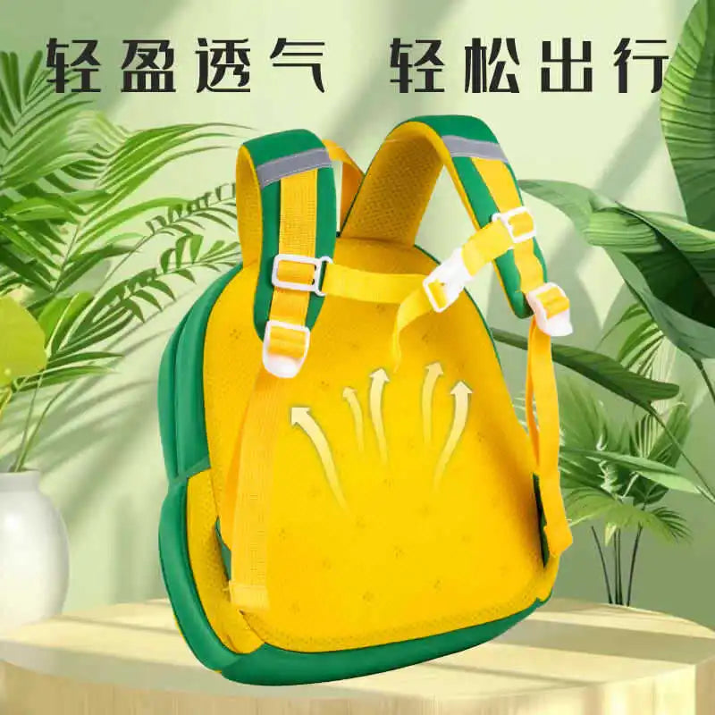 Children Schoolbag Cute Animal Cartoon Dinosaur Nylon Comfortable Chic Fashionable Backpack for Kids Boy Girl Kindergarten