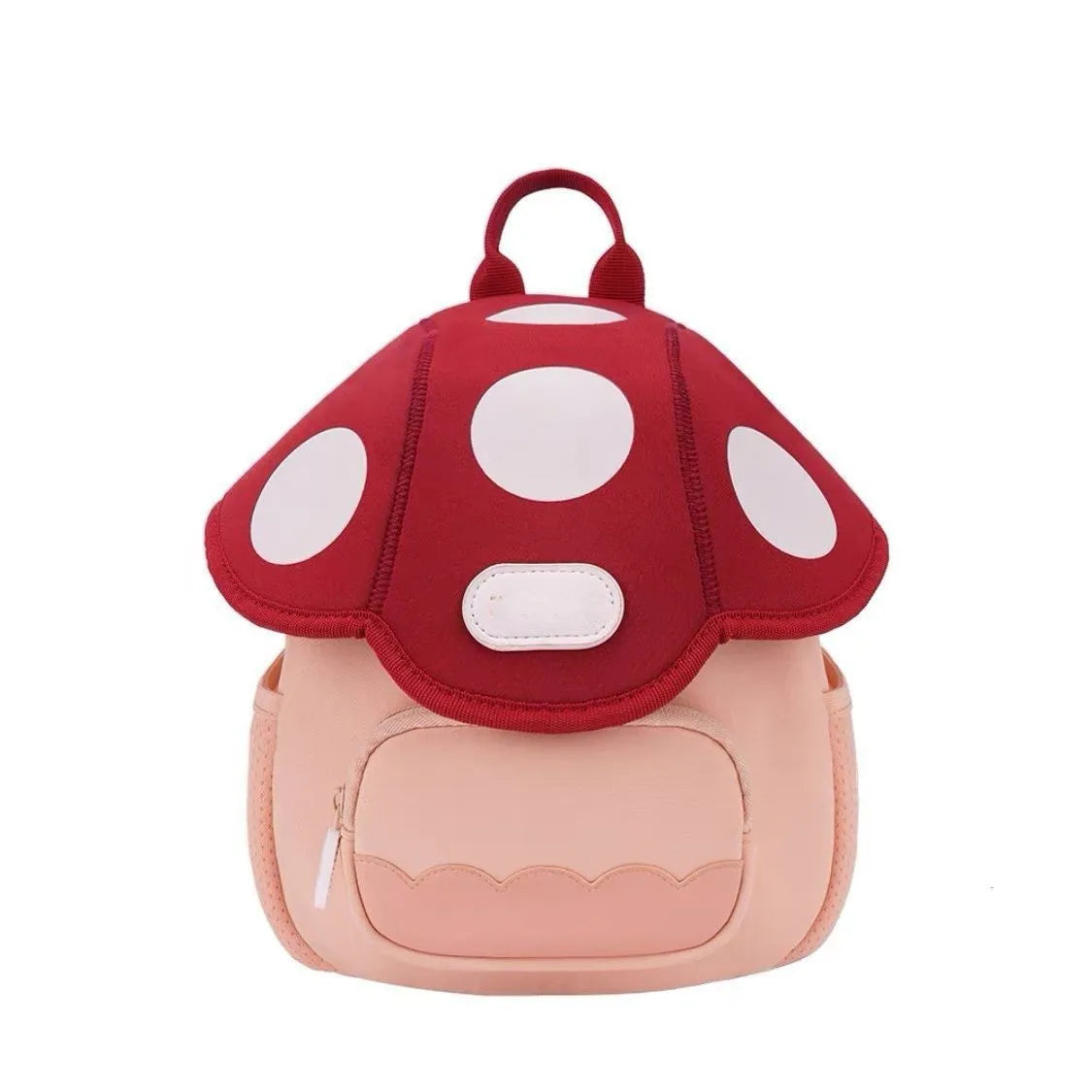 Mini cute bump color mushroom backpack kindergarten cute baby children double-shoulder cartoon schoolbag