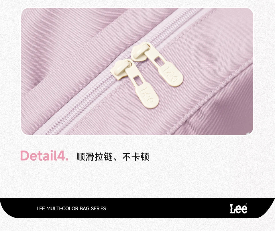 LEE Unisex Large Capacity Laptop School Bag for Women Man Leisure Oxford Waterproof Travel Backpack Candy Color Bookbag Trip
