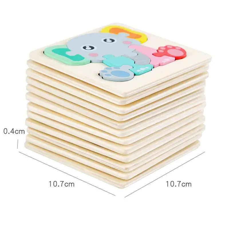 Wooden Puzzles Toddler Toys Gifts for 1 2 3 Year Old Boys Girls Animal Jigsaw Puzzles Montessori Toys Early Educational Board