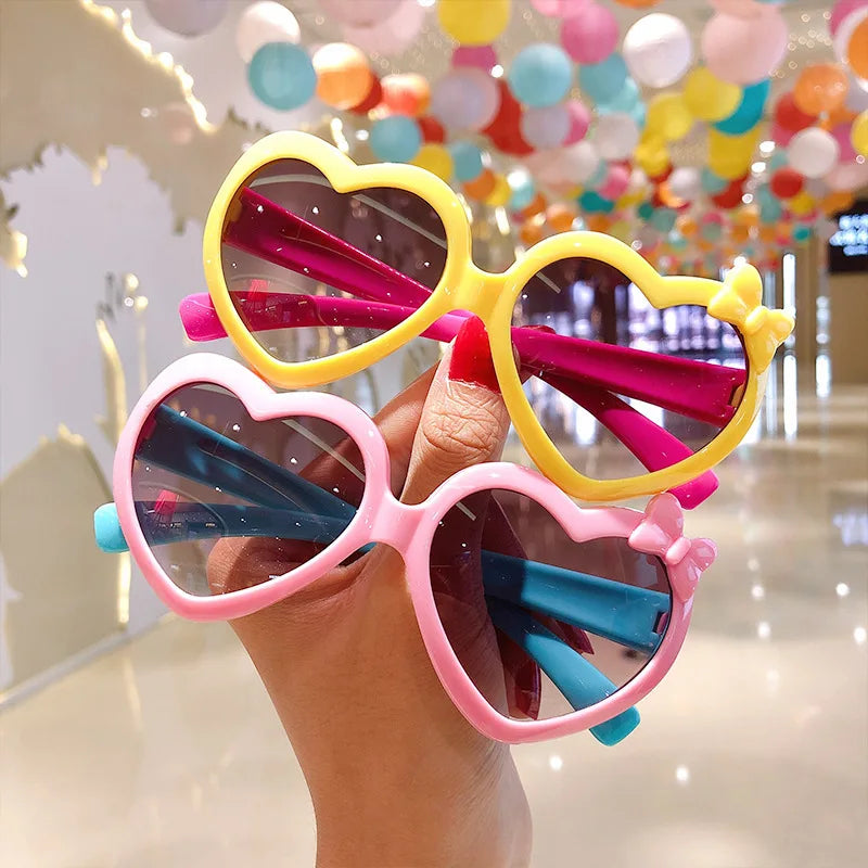 Fashion Children's Sunglasses Baby Anti-Radiation Sun Glasses Girl Boy Cute Cartoon Bear Anti-Glare Sunglasses Stylish Goggles