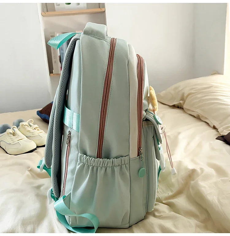 School Bags For Girls Japanese Style Kawaii For Large New Nylon Shoulder Bag Backpack School Set For Kinder Girl Kids Schoolbags