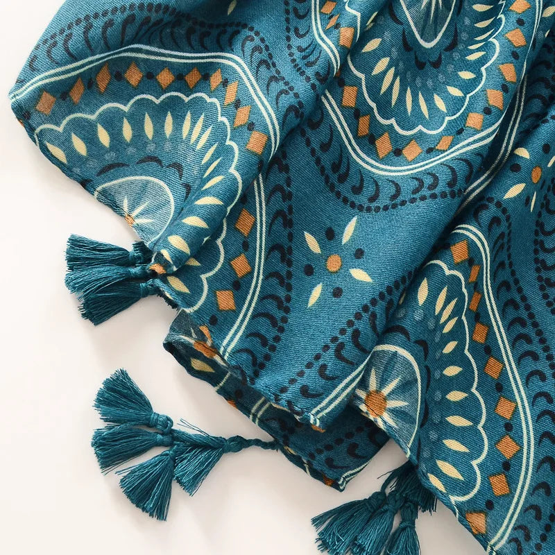 Floral Brand Scarf Luxury Designers New Style Women Elegant Scarves Hug Shawls Pink Purple Scarf Bandana Fashion Design Shawls