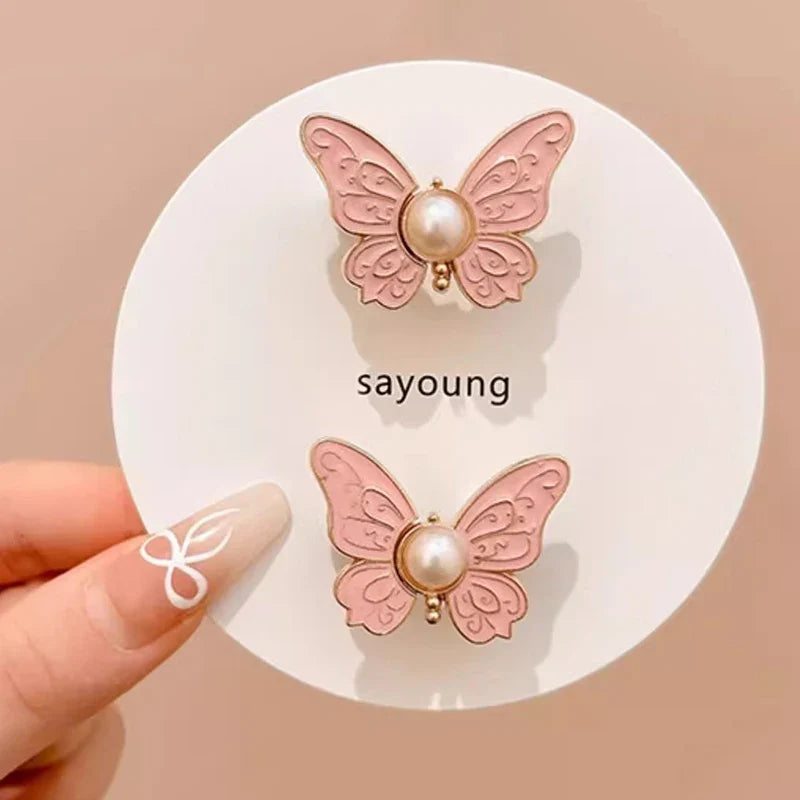 Adjustable Clips Butterfly Jeans Button For Pant Skirts Waist Tightener Buckle Snap Button Adjuster Pants Pin Retractable Button