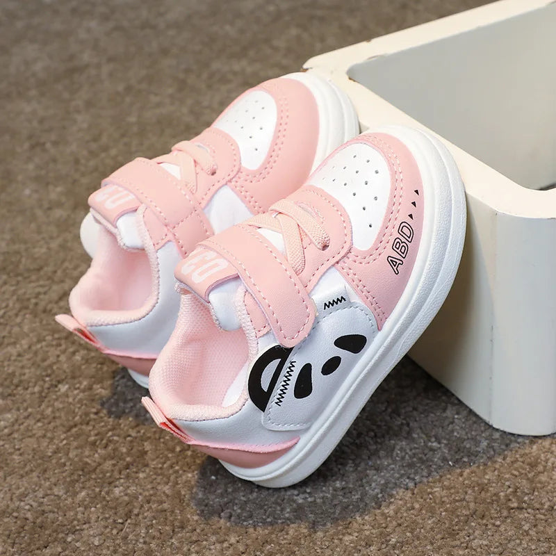 Kids Baby Sneakers Boys Girls Running Casual Footwear PU Leather Non-slip Toddler Kids Soft Comfortable Children Sports Footwear