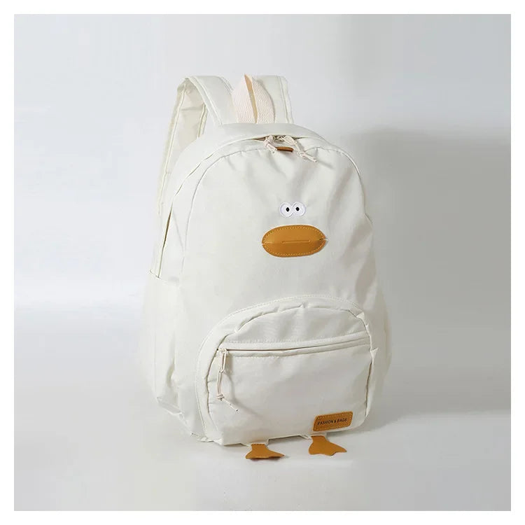 New Cartoon Duck Backpack Designer Cute Travel Bag Female College Student Versatile Korean Edition Girls' School Bag рюкзак