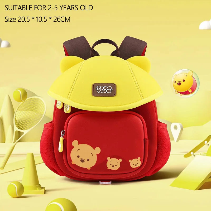 Disney TSUM TSUM Kindergarten Baby Schoolbag Children Girl Boy Cute Mushroom Shaped Backpacks Cartoon Mary Cat Princess Elsa
