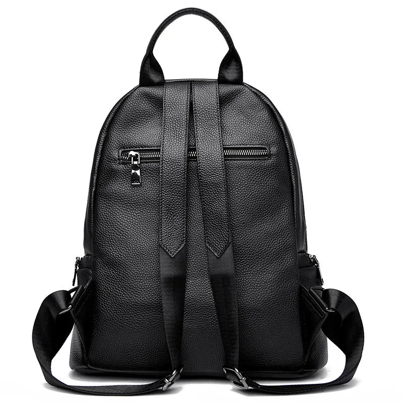 Genuine Leather Women's backpack New Fashion Trendy Soft cowhide backpack for lady large capacity travel commuting backpack