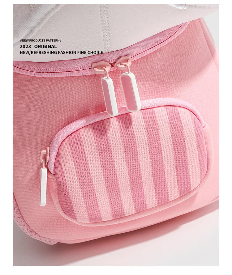 2024 New Korean Version Ice cream Shape Children's Backpack Kindergarten Schoolbag 3-5 Years Old Boys Girls Cute Children Bag