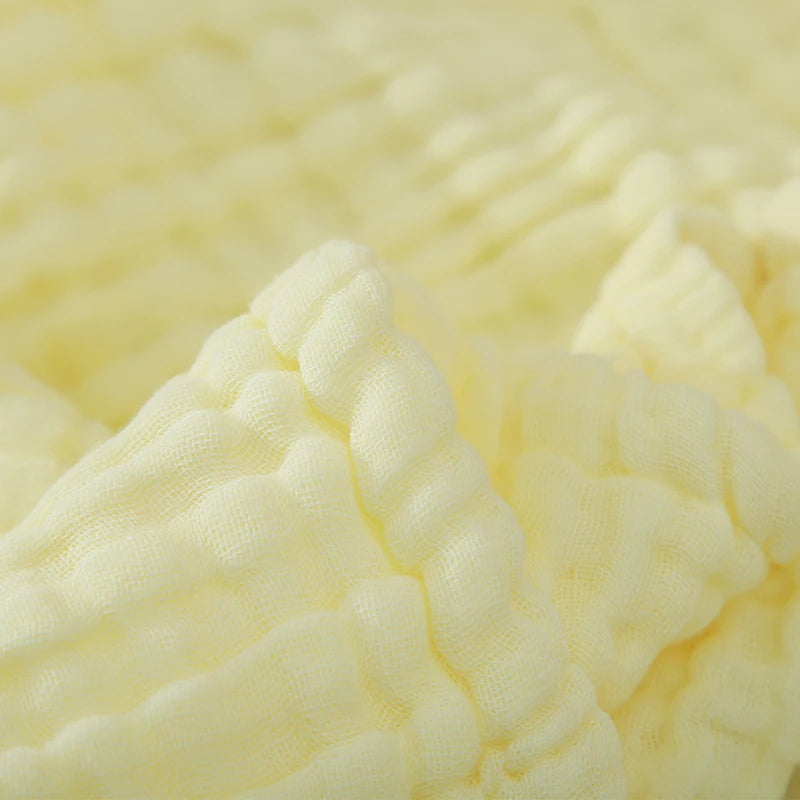 Six Layers of Pure Cotton Gauze Solid Color Bath Towel Soft Skin Absorbent 85*85cm
