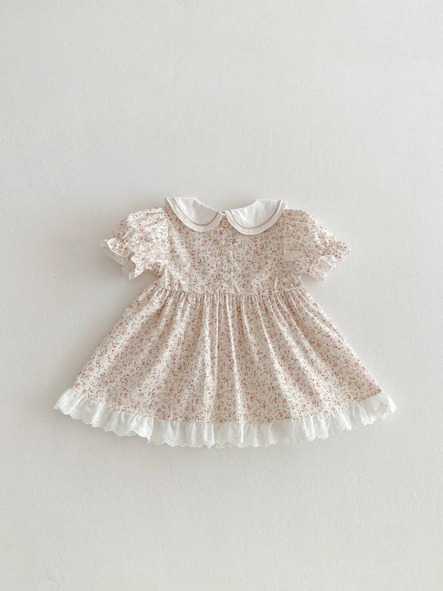 Girls' Dress Summer Dress 2025 New Stylish Children's Floral Princess Baby One Year Old Dress Summer