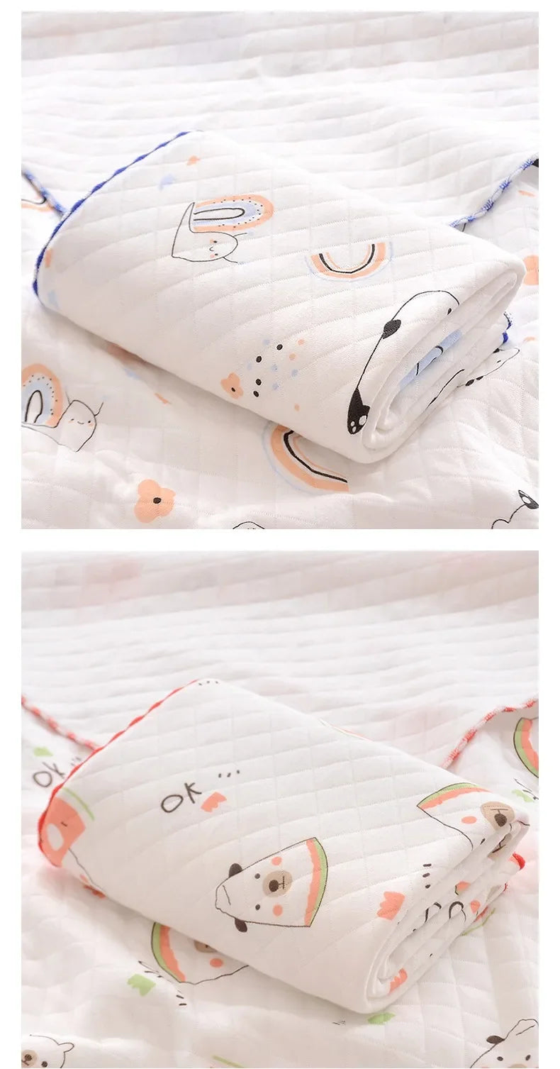 Baby Blanket Cotton Baby Skin Friendly Windproof Swaddle Blanket Newborn Napping Air-conditioned Quilt Multifunctional Blanket