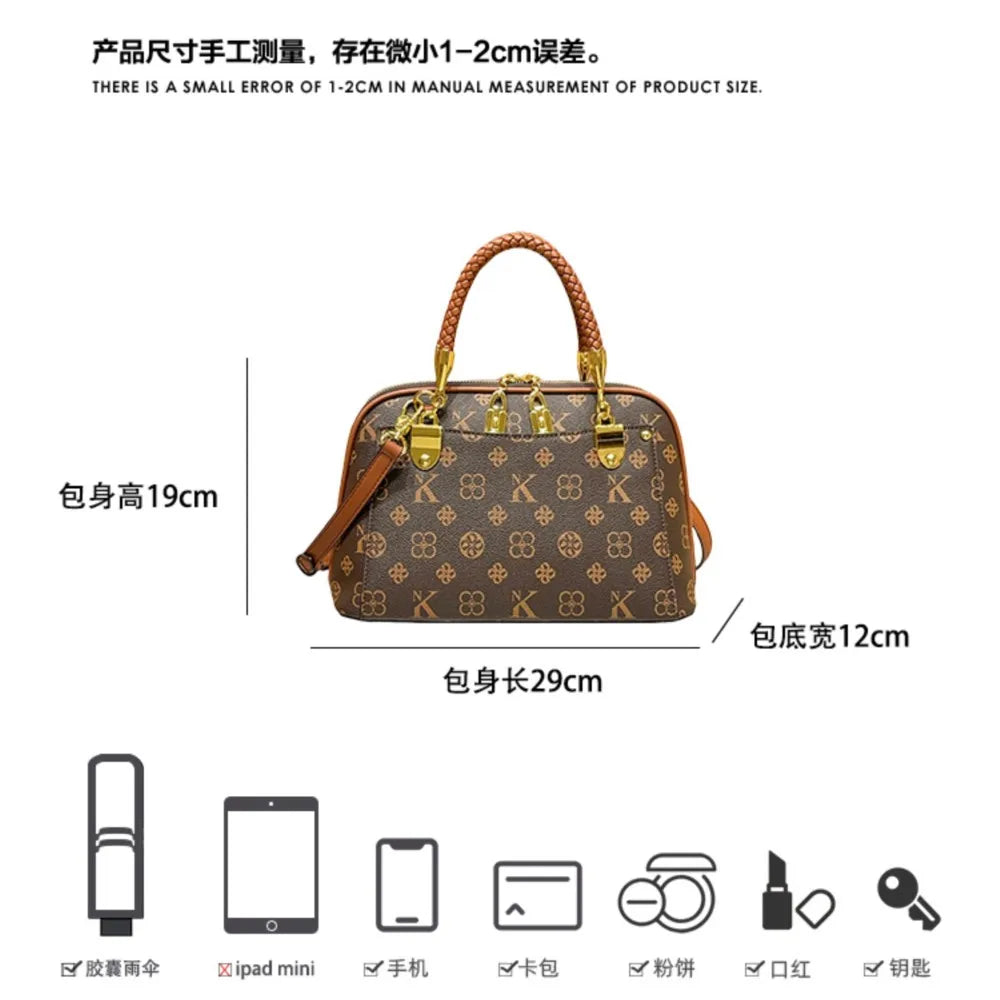 New 2025 High-End Designer Women's Handbag Autumn Winter Shoulder Crossbody Tote Bag Fashionable Luxury Accessory for Ladies