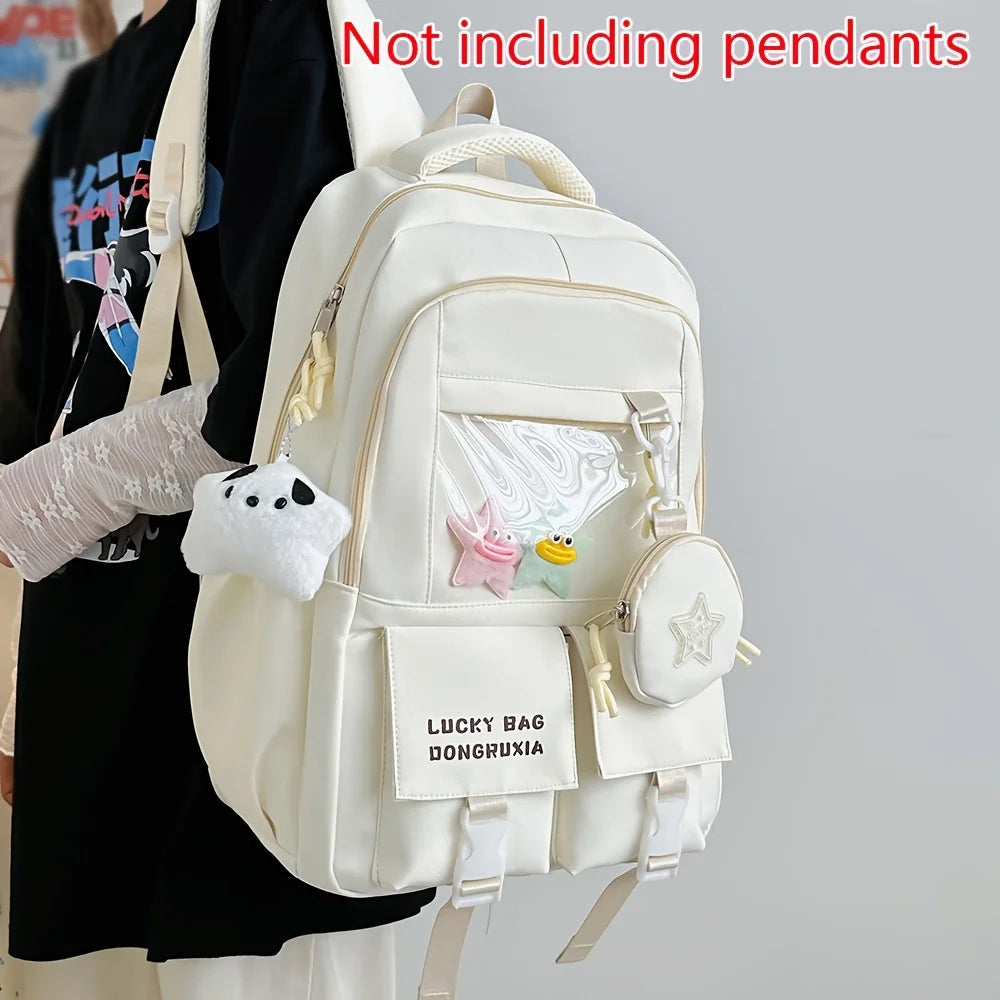 College Backpack for Middle School and High School Students, Versatile Large Capacity Backpack, Computer Backpack