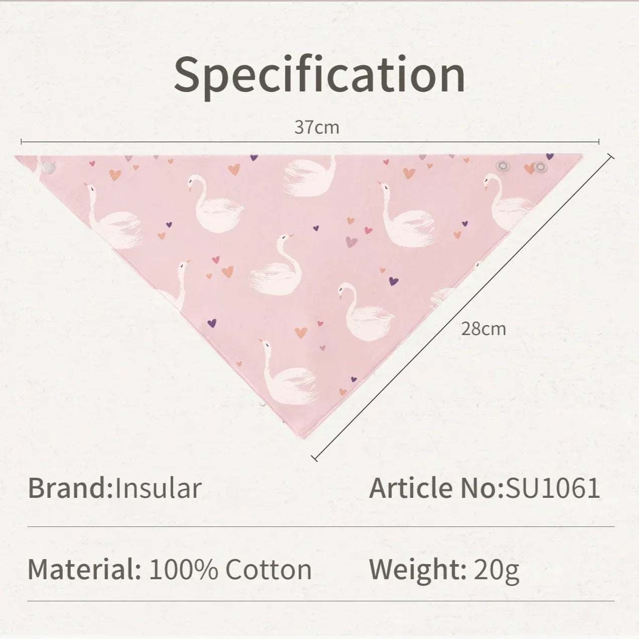 Baby Bib bib Bibs Skin-friendly Infant Soft Saliva Towel Triangular Type Kids Handkerchief 100% Cotton Double-sided Printed 3-8Y
