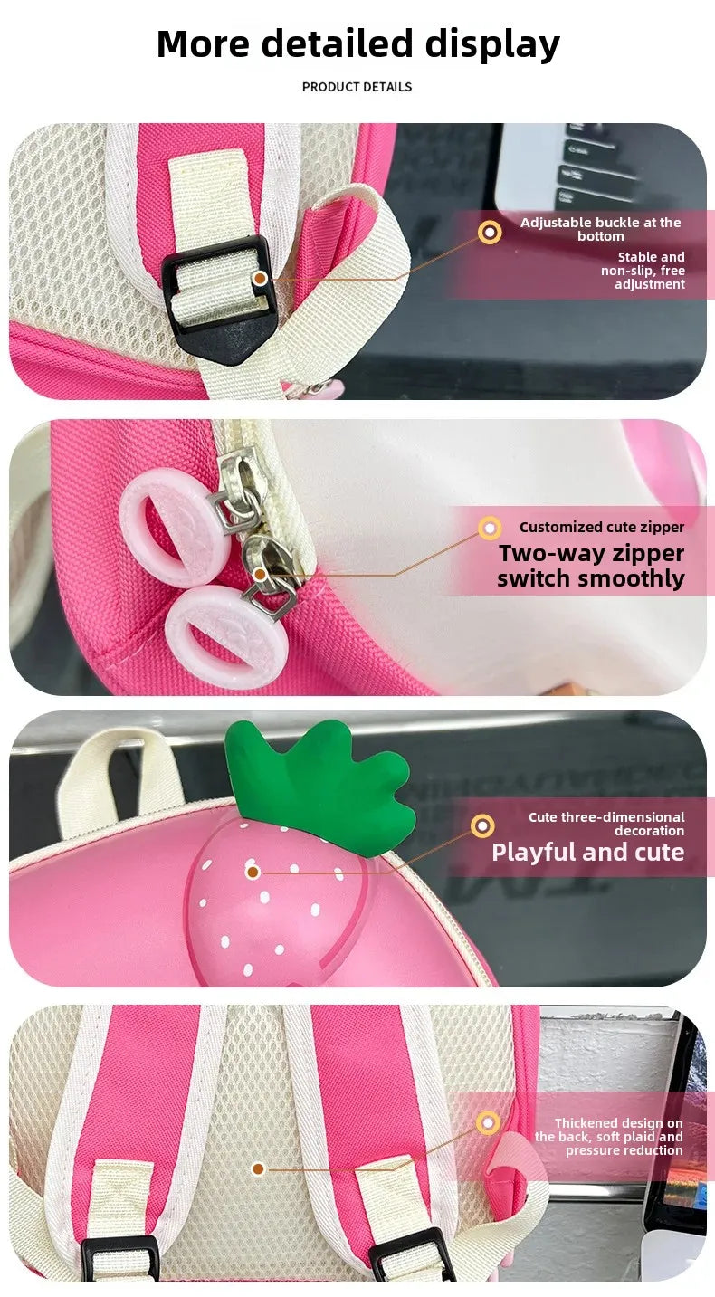 Candy Land Children's Backpack Cute Nursery School Bag Boys Girls Fun Ice Cream Design Double Shoulder Bag Childhood Flavor