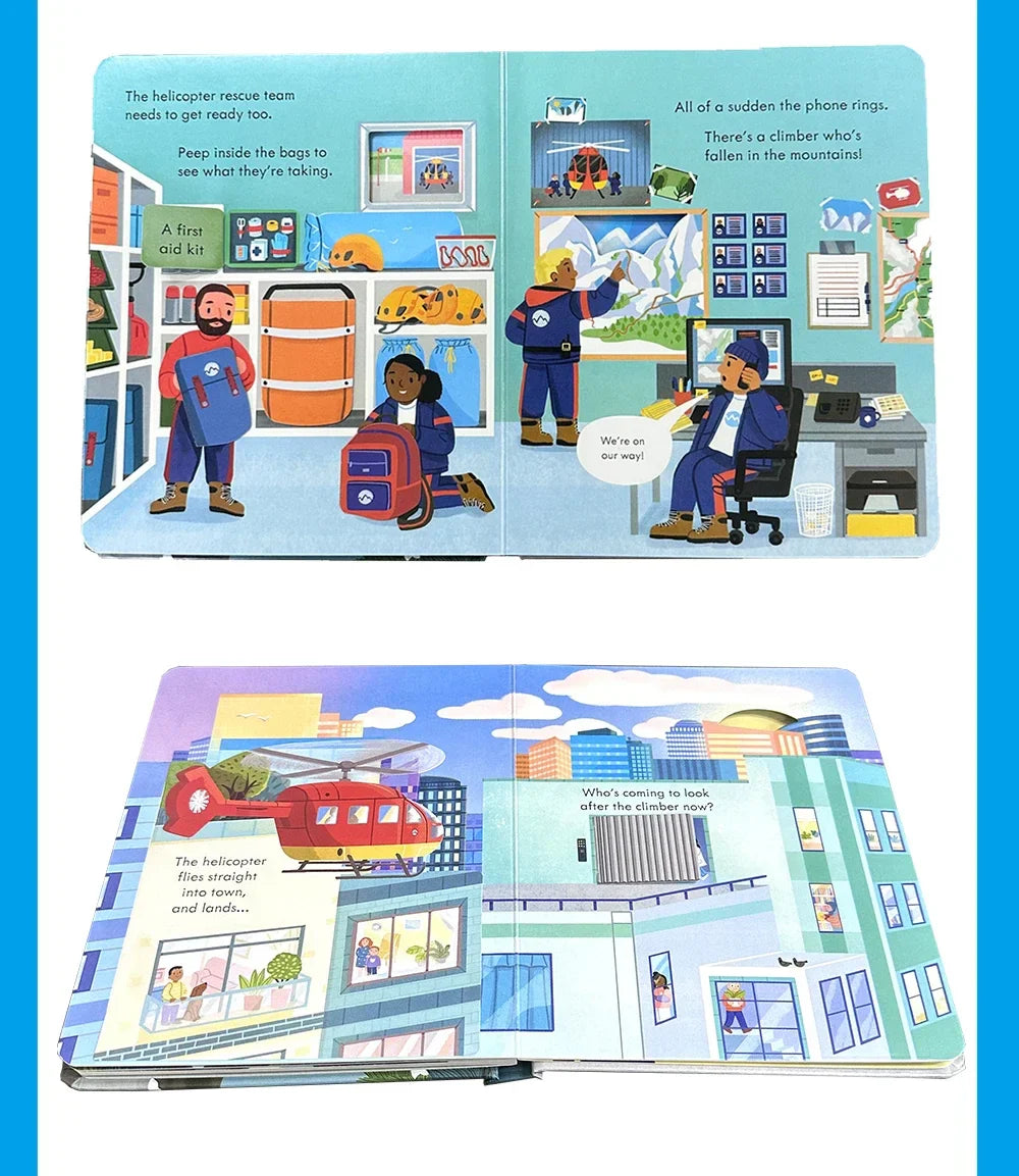Usborne Peep Inside How Works Series Scientific Knowledge Learning Picture Book in English Daily Bedtime Reading Book